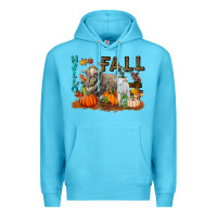 Ocean Blue Hello Fall Merino Wool Sheep Premium Hoodie - LillyAllenDesigns