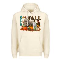 Sandshell Hello Fall Merino Wool Sheep Premium Hoodie - LillyAllenDesigns