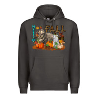 Smoke Hello Fall Merino Wool Sheep Premium Hoodie - LillyAllenDesigns