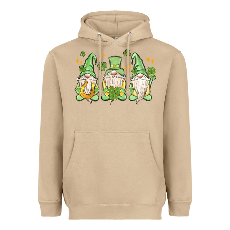 St. Patrick's Day Gnomes Heavyweight Hoodie by MaliasSmallBusiness | Teevron