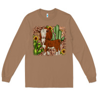 Toasted Coconut Hereford cactus sunflower Long Sleeve Tee - JahusDesignShop