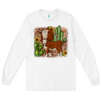 White Hereford cactus sunflower Long Sleeve Tee - JahusDesignShop