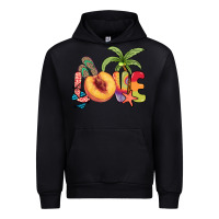 Black Love peach summer Urban Hoodie - NancyCooperArtShop
