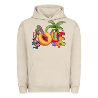 Pigment French Oak Love peach summer Urban Hoodie - NancyCooperArtShop
