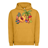 Pigment Peanut Butter Love peach summer Urban Hoodie - NancyCooperArtShop