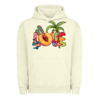 Pigment Pistachio Love peach summer Urban Hoodie - NancyCooperArtShop
