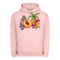 Pigment Salmon Love peach summer Urban Hoodie - NancyCooperArtShop