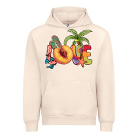 Sandshell Love peach summer Urban Hoodie - NancyCooperArtShop
