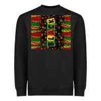 Black Black license letters  juneteenth Heavyweight Sweatshirt - Zillion Design Studio