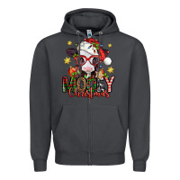 Smoke mooey christmas baby calf Zipper Hoodie - Jasminsmagicworld