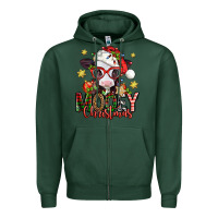 Sports Green mooey christmas baby calf Zipper Hoodie - Jasminsmagicworld