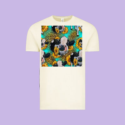 Holstein Cow Seamless Pattern Vintage Tee Designed By Hra Design Shop