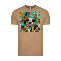 Vintage Coffee holstein cow seamless pattern Vintage Tee - HRA Design Shop