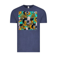 Vintage Denim holstein cow seamless pattern Vintage Tee - HRA Design Shop