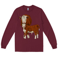 Burgundy hareford Long Sleeve Tee - JahusDesignShop
