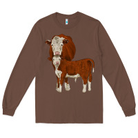 Chestnut hareford Long Sleeve Tee - JahusDesignShop