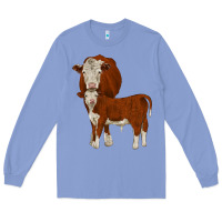 Colony Blue hareford Long Sleeve Tee - JahusDesignShop
