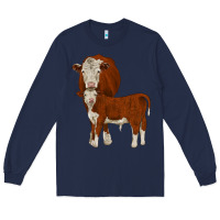 Navy hareford Long Sleeve Tee - JahusDesignShop