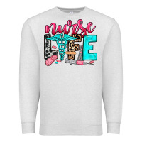 Oatmeal Heather nurse life Premium Sweatshirt - NancyCooperArtShop