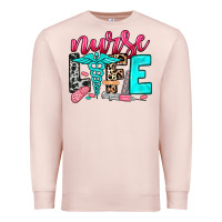 Pale Pink nurse life Premium Sweatshirt - NancyCooperArtShop