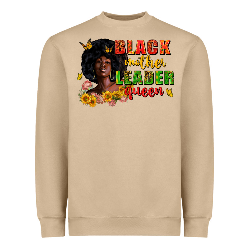 Black Mother Leader Queen Juneteenth Heavyweight Sweatshirt by Zillion Design Studio | Teevron