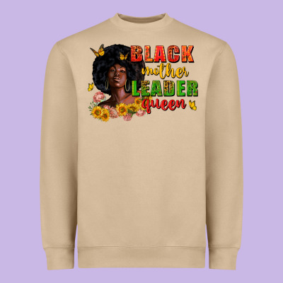 Black Mother Leader Queen Juneteenth Heavyweight Sweatshirt Designed By Zillion Design Studio