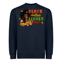 Navy Black mother leader queen juneteenth Heavyweight Sweatshirt - Zillion Design Studio