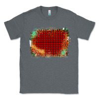 Charcoal Heather Western Red Green Farm Life Brush Stroke Classic Tee - Bettercallsaul