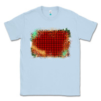 Dusty Blue Western Red Green Farm Life Brush Stroke Classic Tee - Bettercallsaul