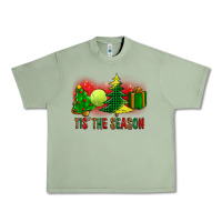 Tis The Season Christmas With Tennis Ball And Tree Cookie Urban Heavy Tee | Teevron