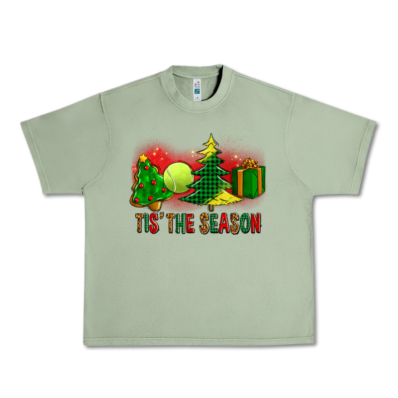 Tis The Season Christmas With Tennis Ball And Tree Cookie Urban Heavy Tee by FaDigitalArtStudio | Teevron
