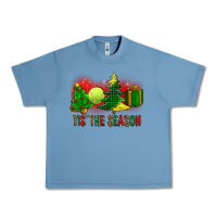 Pebble Blue tis the season christmas with tennis ball and tree cookie Urban Heavy Tee - FaDigitalArtStudio