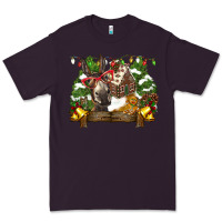 Plum christmas donkey candy house Premium Tee - BarkalooDesign