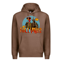 Chestnut Fall Vibes Turkey Premium Hoodie - LillyAllenDesigns