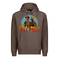 Coffee Fall Vibes Turkey Premium Hoodie - LillyAllenDesigns