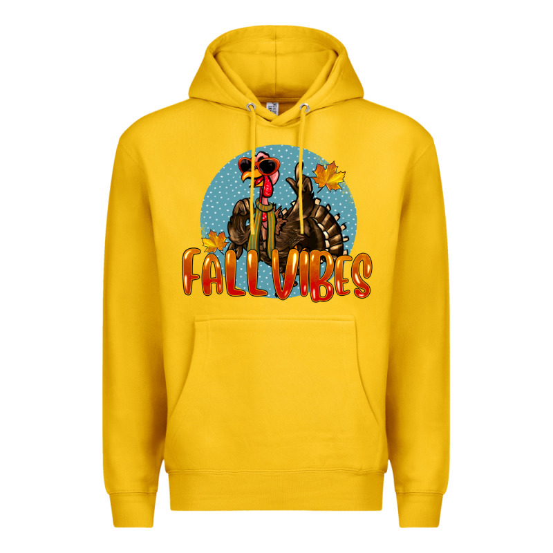 Fall Vibes Turkey Premium Hoodie by LillyAllenDesigns | Teevron