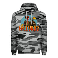 Slate Camo Fall Vibes Turkey Premium Hoodie - LillyAllenDesigns