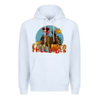 White Fall Vibes Turkey Premium Hoodie - LillyAllenDesigns