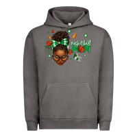 Pigment Tornado Afro Messy Bun Full Face Basketball Mom Urban Hoodie - texasbilliewilder