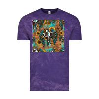 Cloud Purple faith cross seamless pattern Vintage Tee - HRA Design Shop
