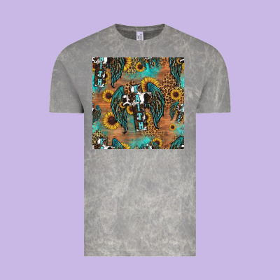 Faith Cross Seamless Pattern Vintage Tee Designed By Hra Design Shop