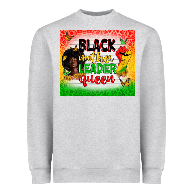 Black Mother Leader Heavyweight Sweatshirt by Zillion Design Studio | Teevron