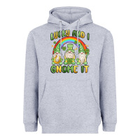 Heather Grey lucky and i gnome it Heavyweight Hoodie - MaliasSmallBusiness