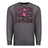 Charcoal Heather dance dance dance with lightning bolt Premium Sweatshirt - MaliasSmallBusiness