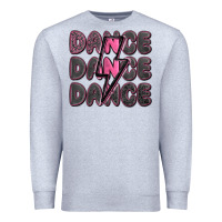 Heather Grey dance dance dance with lightning bolt Premium Sweatshirt - MaliasSmallBusiness