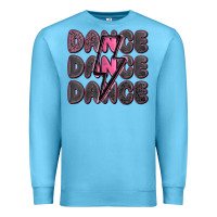 Ocean Blue dance dance dance with lightning bolt Premium Sweatshirt - MaliasSmallBusiness