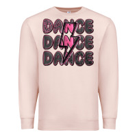 Pale Pink dance dance dance with lightning bolt Premium Sweatshirt - MaliasSmallBusiness