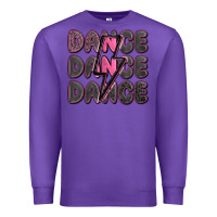 Purple dance dance dance with lightning bolt Premium Sweatshirt - MaliasSmallBusiness
