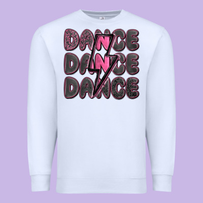 Dance Dance Dance With Lightning Bolt Premium Sweatshirt Designed By Maliassmallbusiness