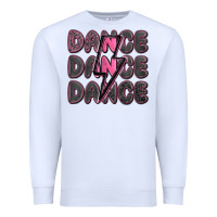 White dance dance dance with lightning bolt Premium Sweatshirt - MaliasSmallBusiness